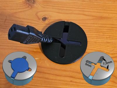 Desk Cable Organizer Port