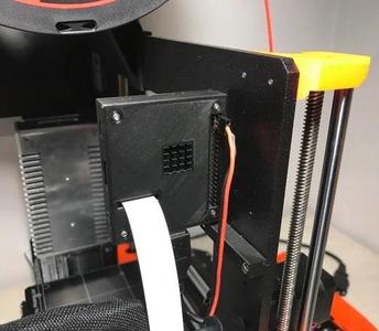 Raspberry 3 A+ Case for Prusa i3 MK3/S with camera cable slot.
