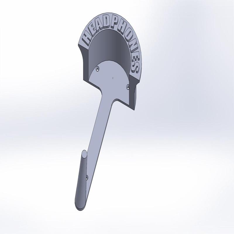 Headphonesholder with cablehook