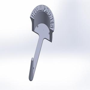 Headphonesholder with cablehook