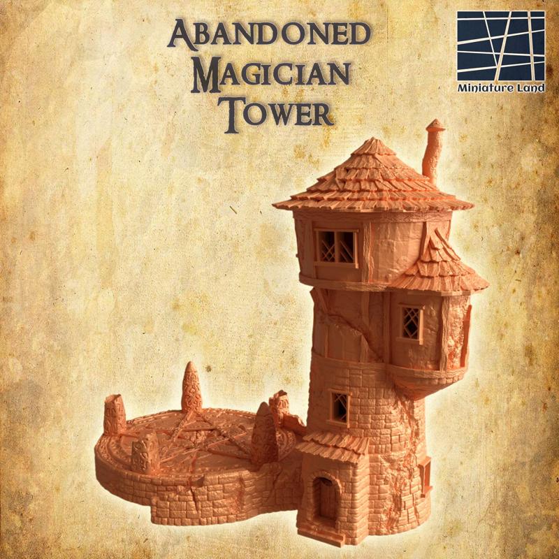 Abandoned Magician Tower - Tabletop Terrain - 28 MM