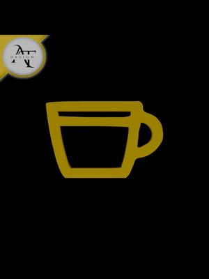 Simple Coffee Cup Symbol - 2D Art