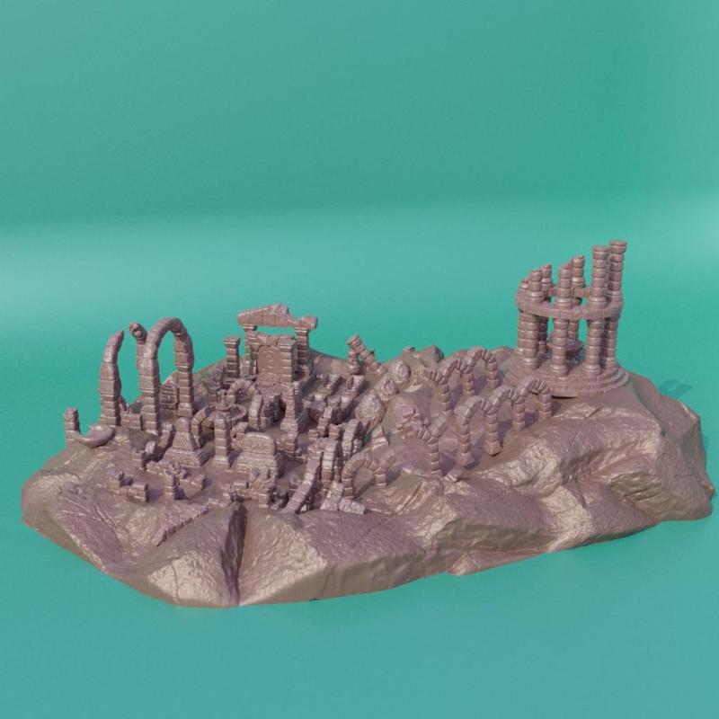 Ancient Ruins - Tabletop Terrain - 28 MM