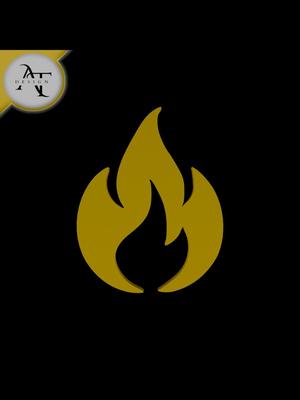 Simple Flame Symbol - 2D Art