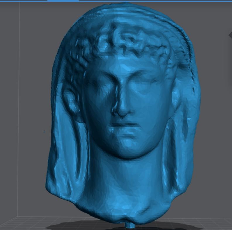 3D scan Veiled head. Museum of cherchell, Algeria