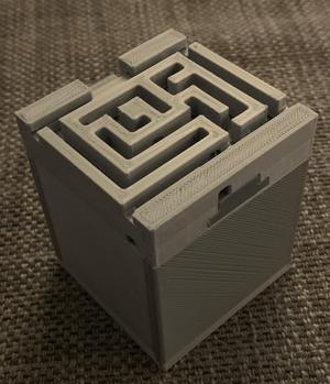 Sliding puzzle box from hell