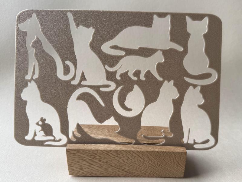 Cat Silhouette Stencil
