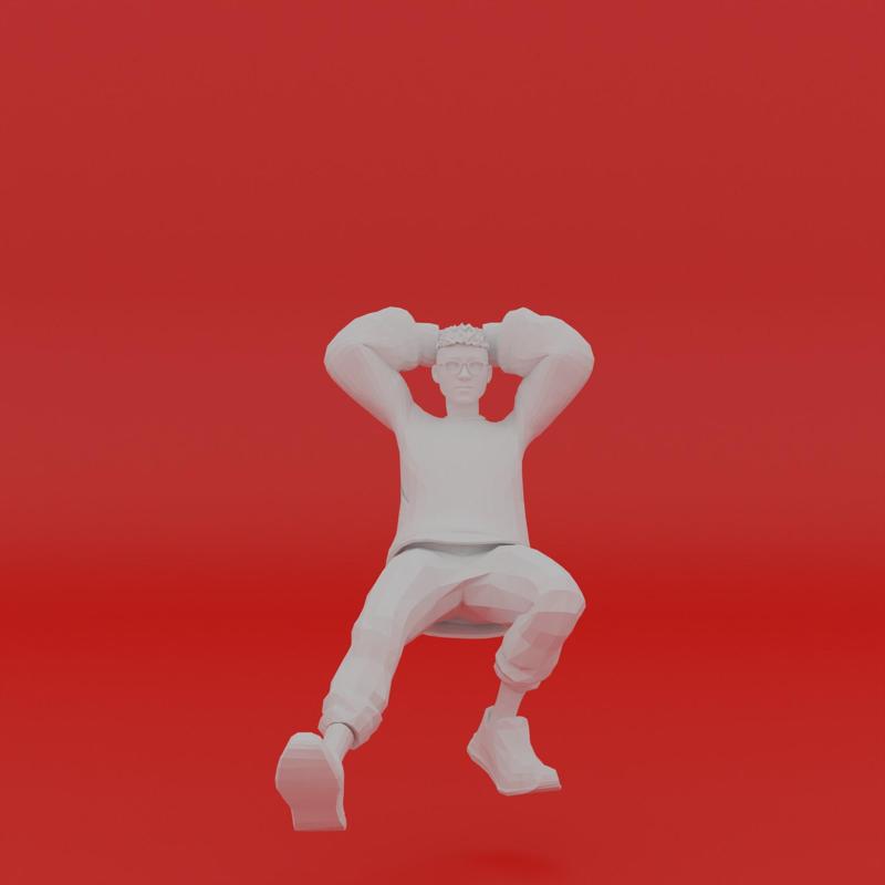 Character Pose Toy Man Miniature Figure 072