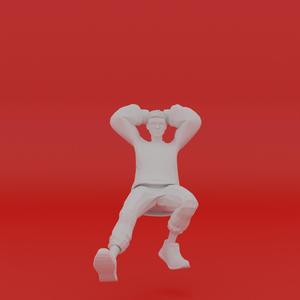 Character Pose Toy Man Miniature Figure 072