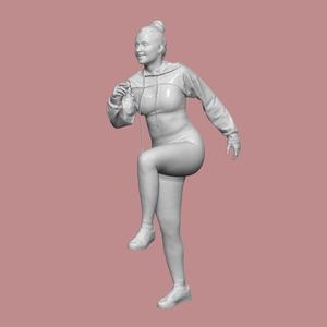 WOMAN GYM PEOPLE CHARACTER DIORAMA