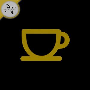 Simple Coffee Cup Symbol - 2D Art