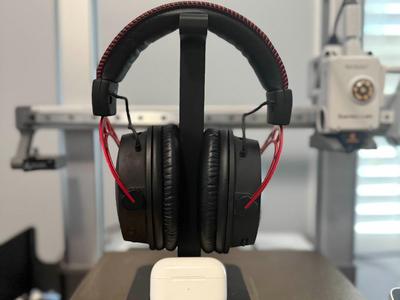 2-Piece Headphone Stand w/ Front Slot