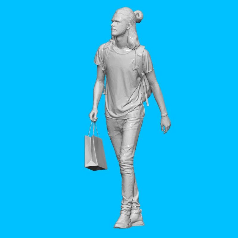 MAN SHOPPING FOR DIORAMA PEOPLE CHARACTER