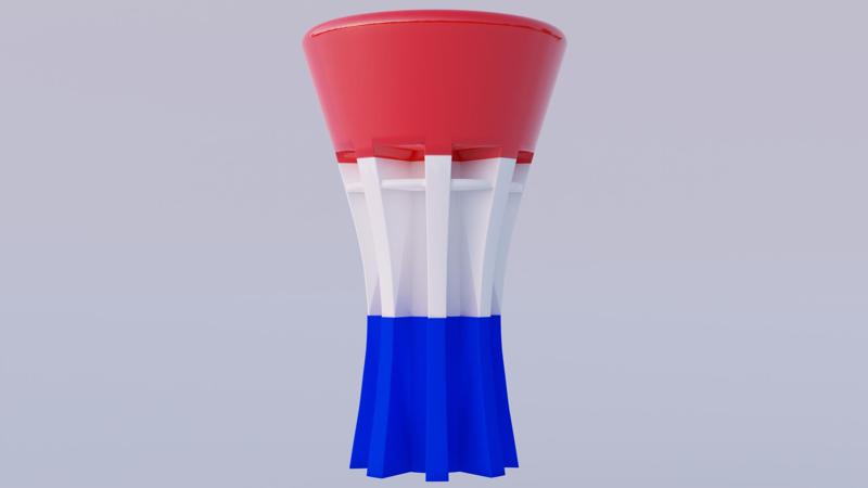 Vukovar (water tower) - Vodotoranj (easy to print version)