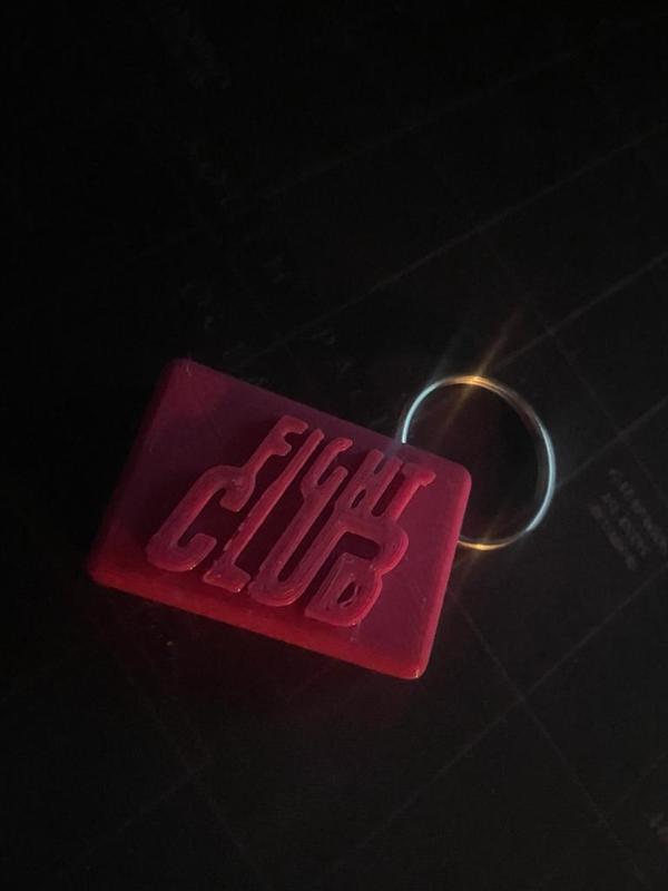 Fight Club soap keychain