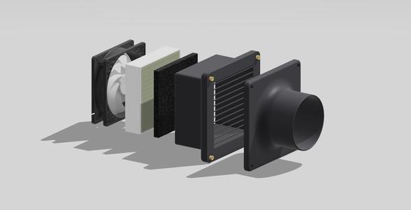 HEPA & activated carbon filter for Bambu LAB X1C / P1S