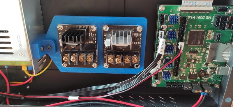 Mingda D2 - supporto mosfet - mosfet support