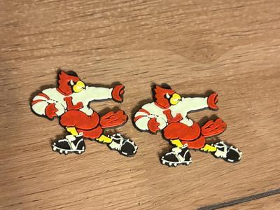 Louisville Cardinals Earrings - Heisman Cardinal