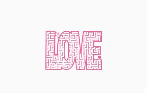 labyrinth mural valentine's day love