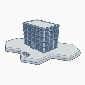Gothic Building HMSG111 Hex Map Scale