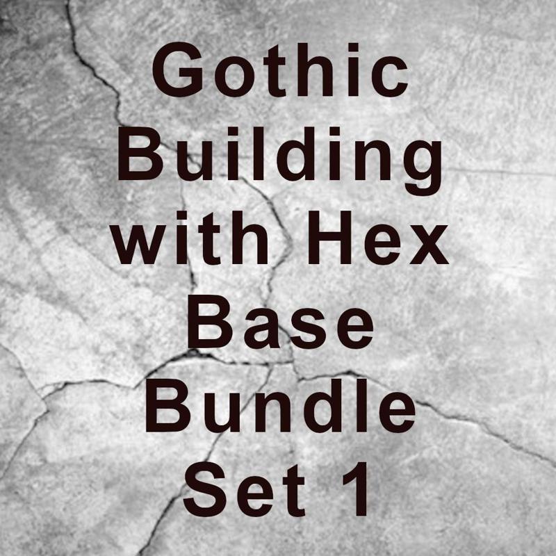 Gothic Building with Hex Base Bundle Set 1