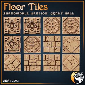 Gothic Floor Tiles x12