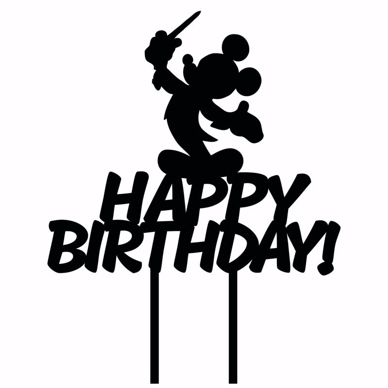 MICKEY MOUSE CAKE TOPPER