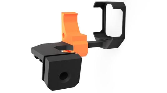 Prusa MK3S PiCam V2.1 X-axis mount combined with X-axis cable protection