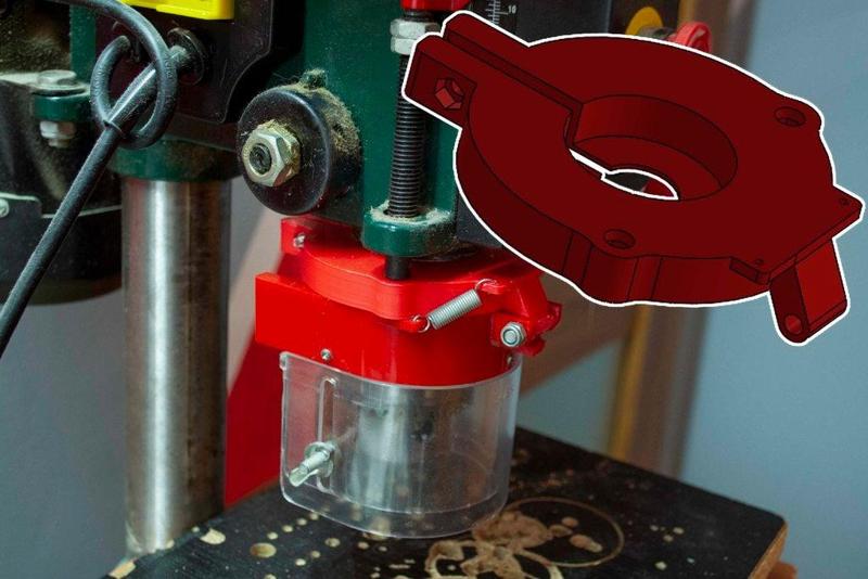 Drill press chuck guard