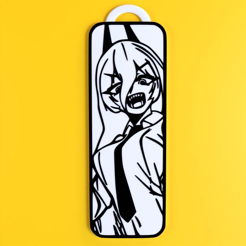 anime power keychain