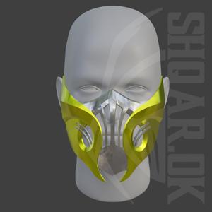 Scorpion mask from Mortal Kombat 11 - Hellfire Hassasi