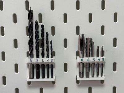 Drill Bit Organizer - IKEA Pegboard Accessory