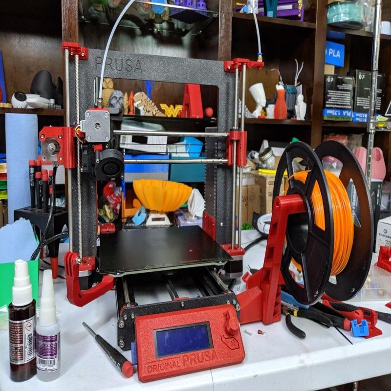 Flipped Prusa MK3 Spool Holder Side Mount Adaptor