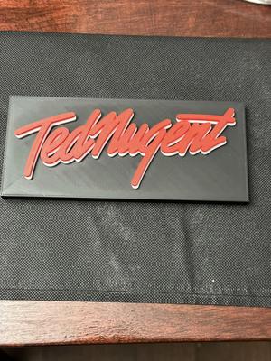 Ted Nugent 80's Band Sign