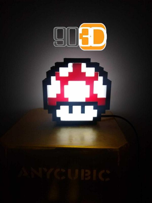 Pixel Mushroom Lamp