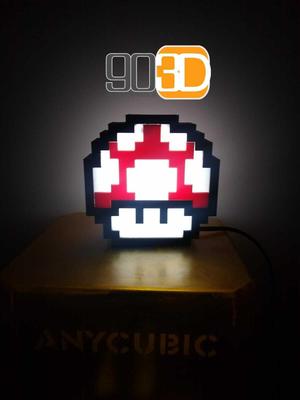 Pixel Mushroom Lamp