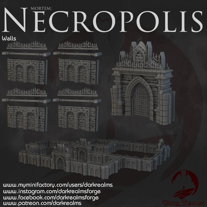 Dark Realms - Necropolis - Walls
