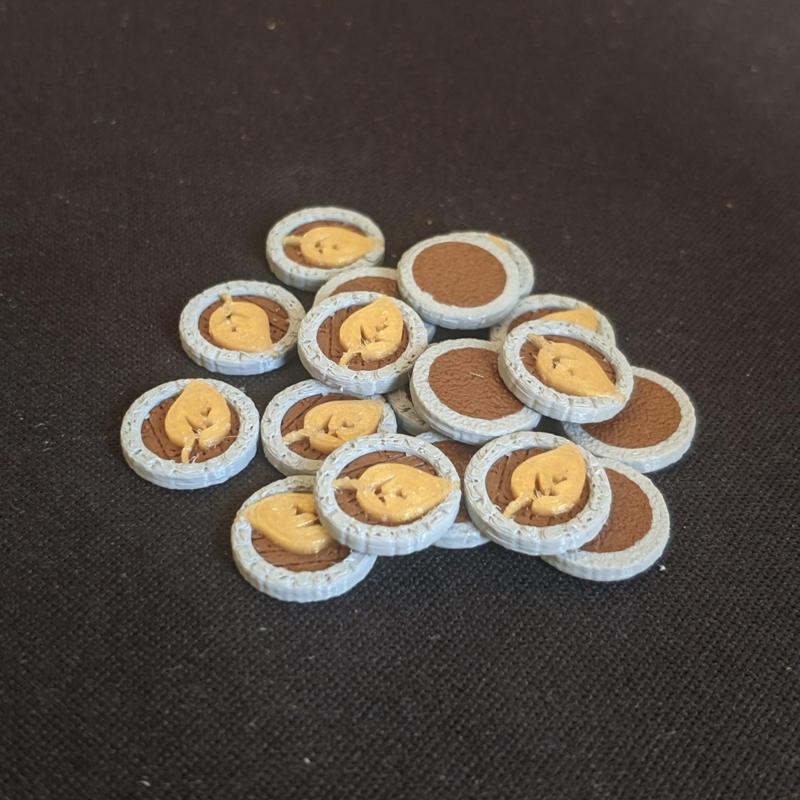 Everdell Newleaf Golden Occupied Door Token