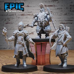 Villager Set H ‧ DnD Miniature ‧ Tabletop Miniatures ‧ Gaming Monster ‧ 3D Model ‧ RPG ‧ DnDminis ‧ STL FILE