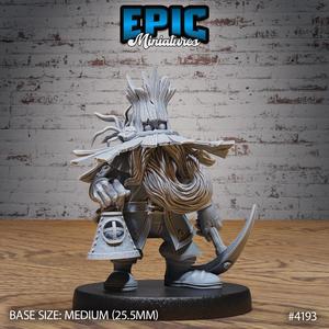 Wild Dwarf Miner ‧ DnD Miniature ‧ Tabletop Miniatures ‧ Gaming Monster ‧ 3D Model ‧ RPG ‧ DnDminis ‧ STL FILE