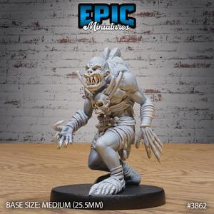 Common Ghoul Walking ‧ DnD Miniature ‧ Tabletop Miniatures ‧ Gaming Monster ‧ 3D Model ‧ RPG ‧ DnDminis ‧ STL FILE