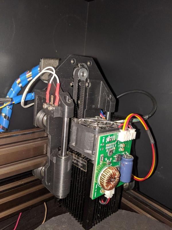 Carriage to allow Z Axis on Laser Cutter