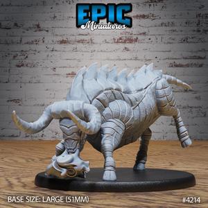 Metal Bull Gorgon Charge ‧ DnD Miniature ‧ Tabletop Miniatures ‧ Gaming Monster ‧ 3D Model ‧ RPG ‧ DnDminis ‧ STL FILE