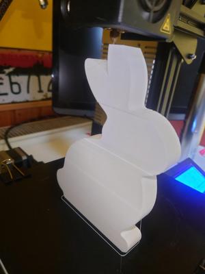 Standing easter bunny
