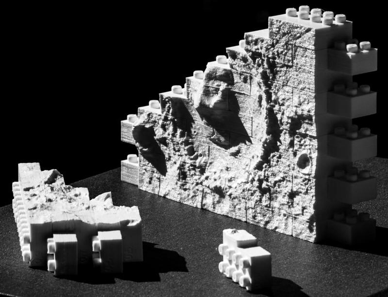 Montini NASA Mars Gale Crater Wall Set (Lego Compatible) 