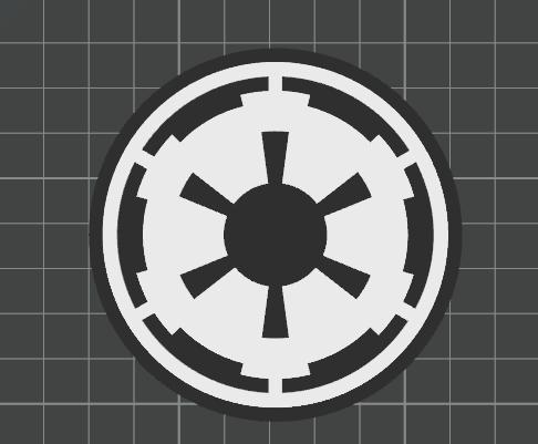 Star wars empire logo coaster for coffee, tea, and home décor