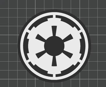 Star wars empire logo coaster for coffee, tea, and home décor