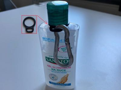 Hanging Holder for Sanitol 75ml Hand Sanitizer