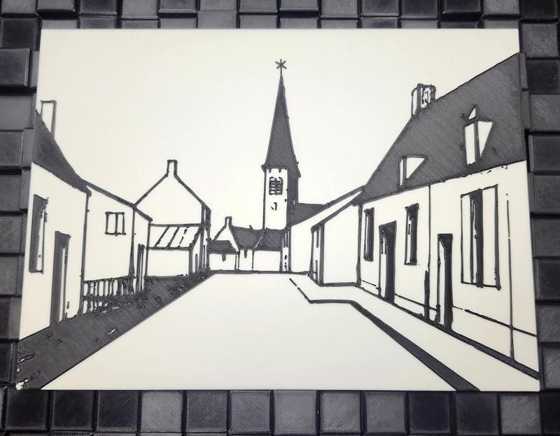 Asnières by Bernard Buffet 2 color