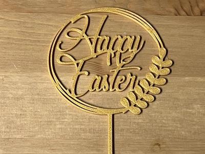 happy easter cake topper